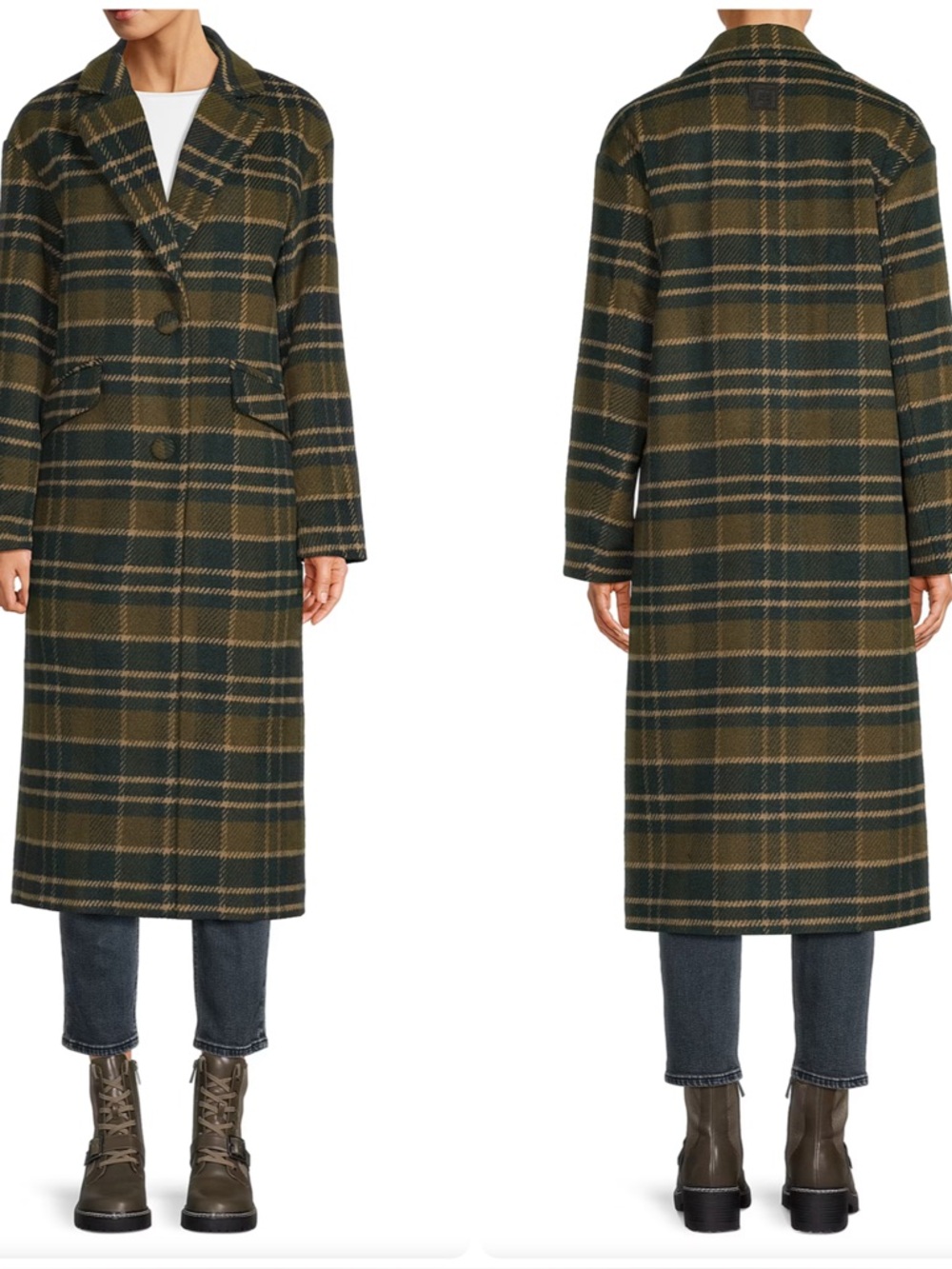 Hunter Carra Plaid Wool Blend Jacket